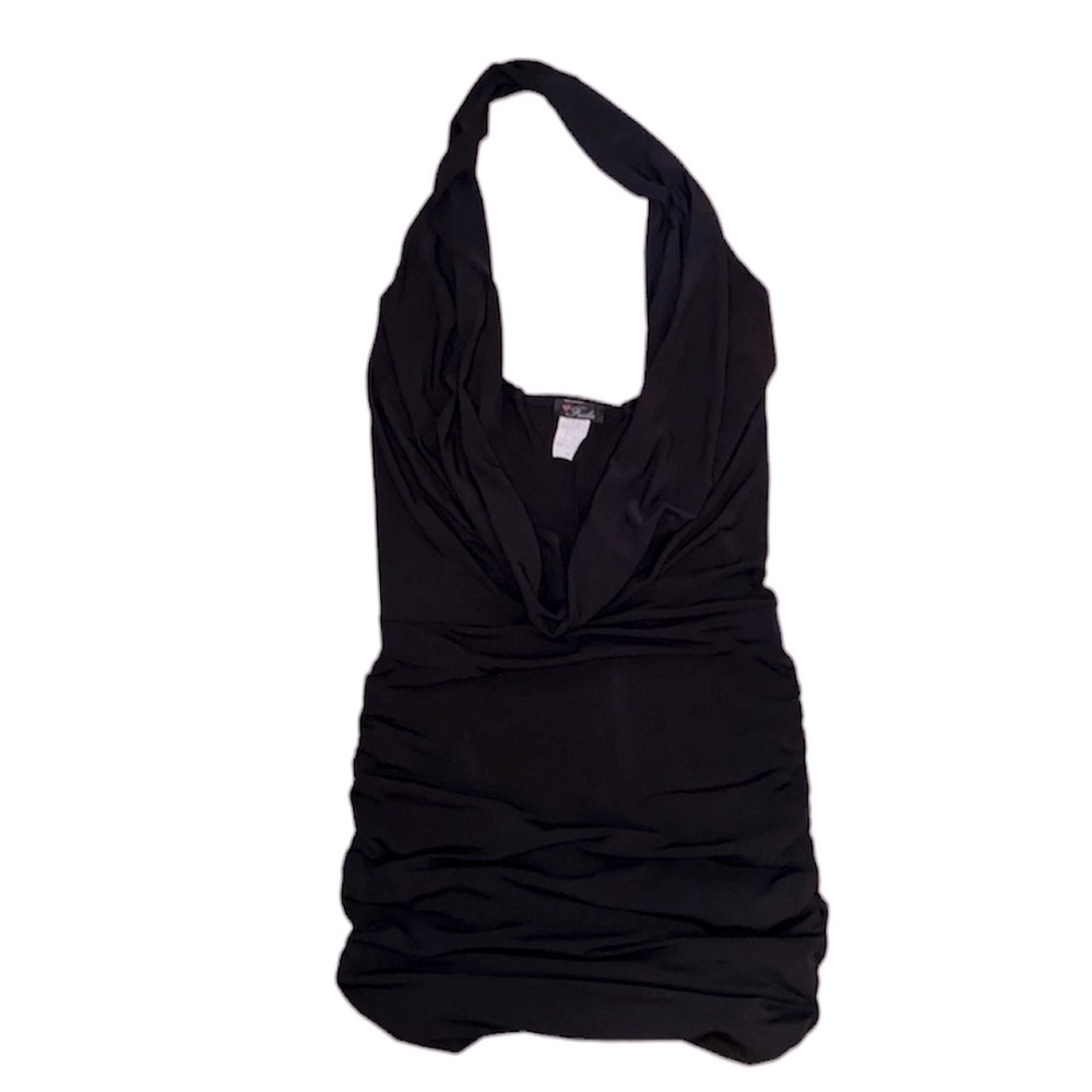 Black mini dress